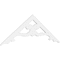 Ekena Millwork Pitch Brontes Architectural Grade PVC Gable Pediment, 72"W x 24"H x 1"P (8/12) GPP072X024X100BRO - alternate 1